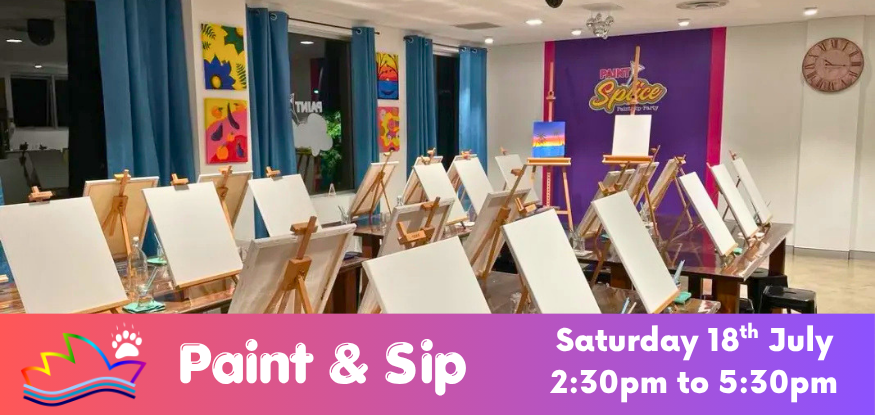 Paint & Sip — event flyer