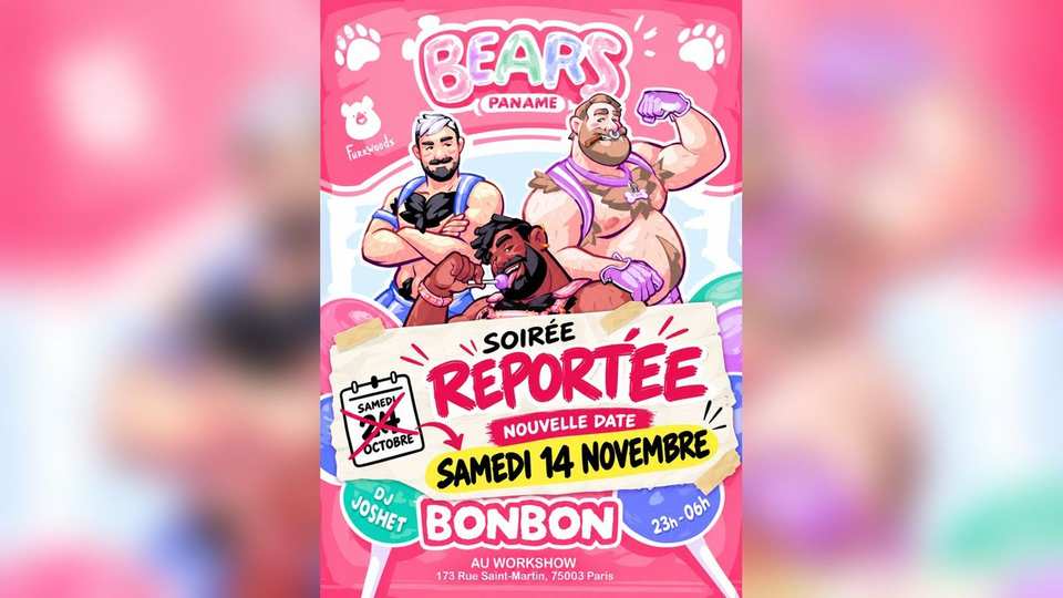 Bears Paname — BONBON — event flyer