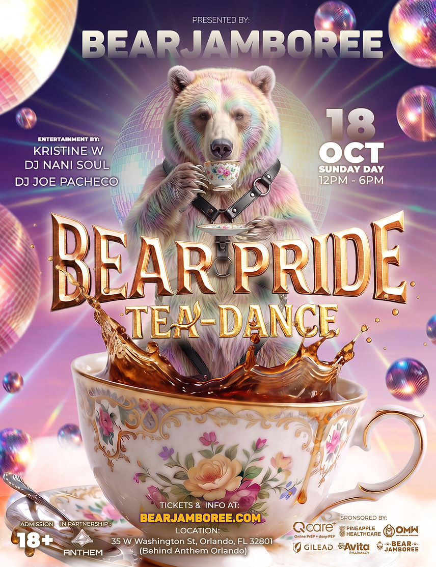 Bear Tea-Dance — event flyer