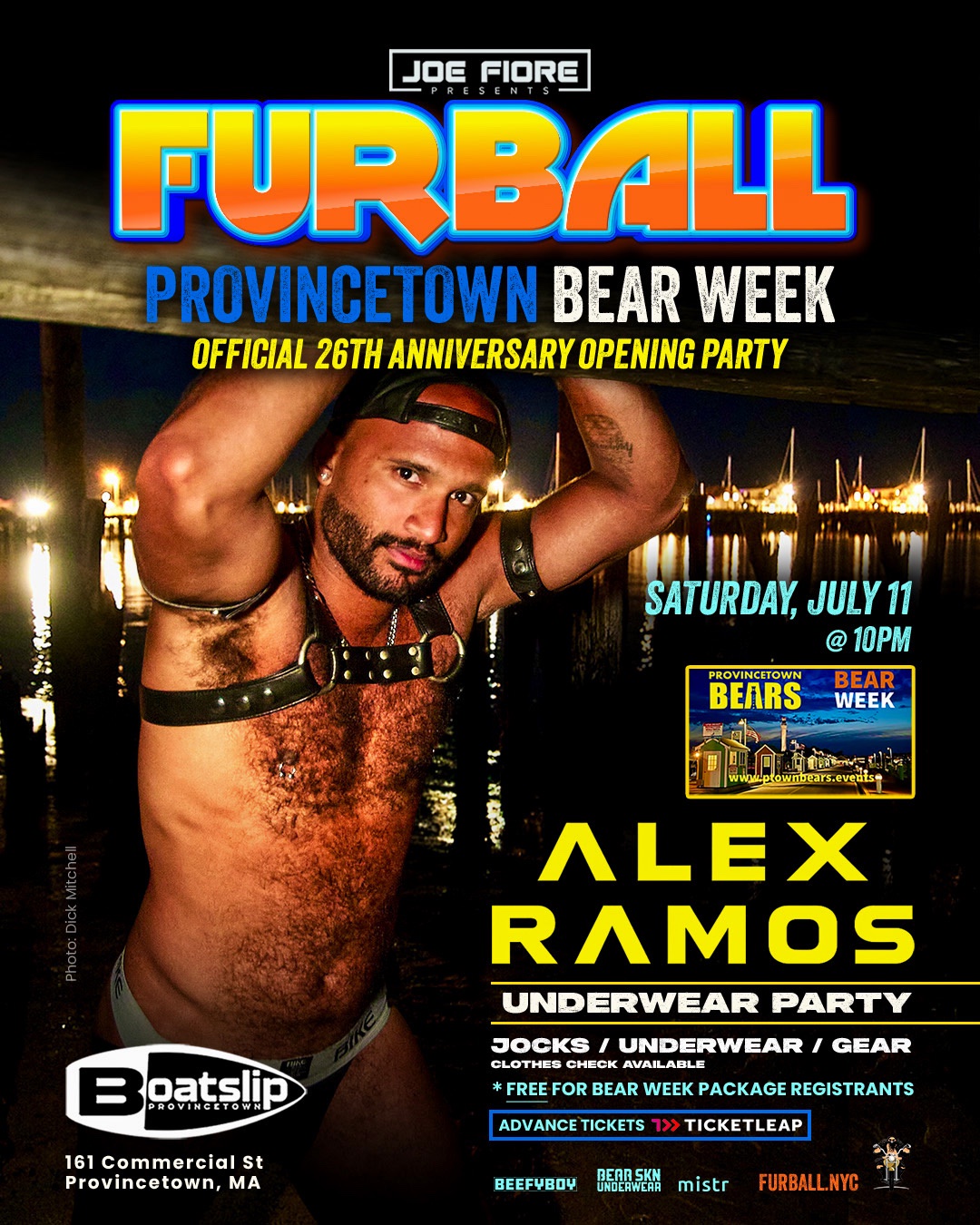 FURBALL PTown - Bear Week Official Opening Party — event flyer