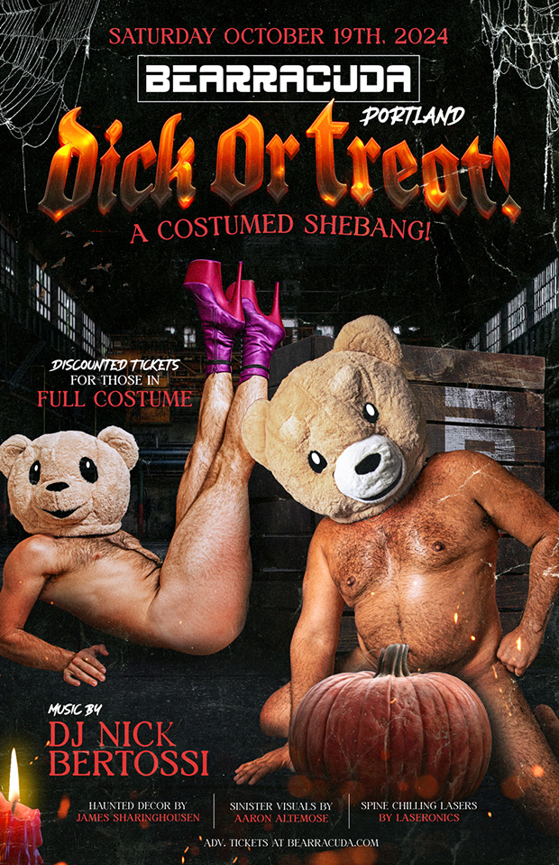 Bearracuda Portland - Dick Or Treat โ event flyer