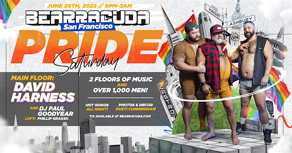 Bearracuda San Francisco - Pride — event flyer
