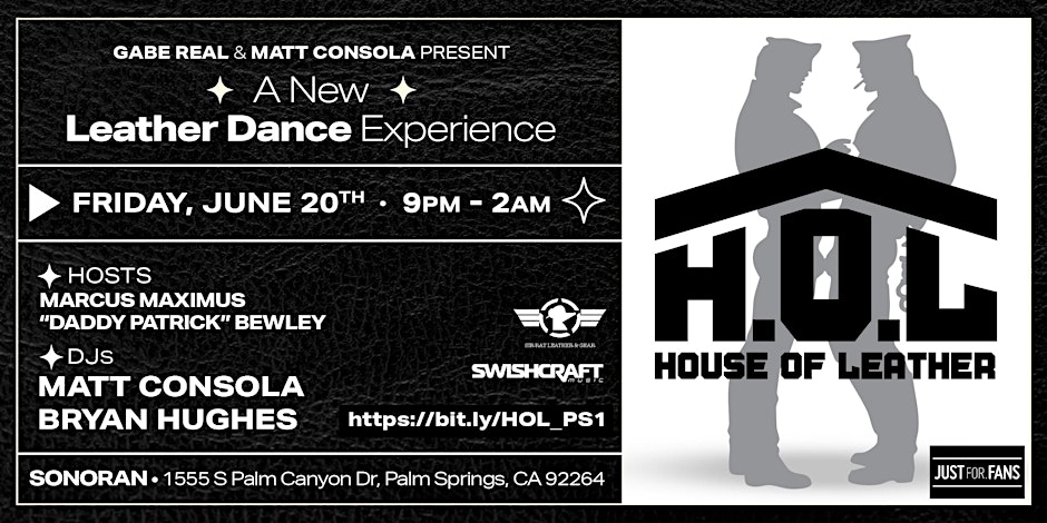 H.O.L [House Of Leather] — event flyer