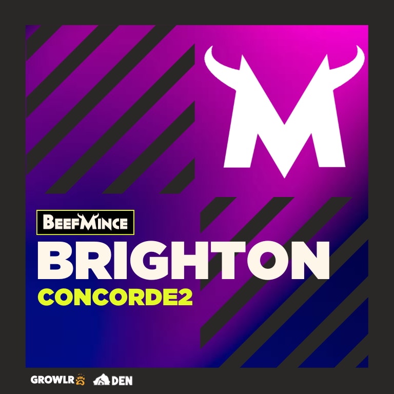 BEEFMINCE x Brighton — event flyer