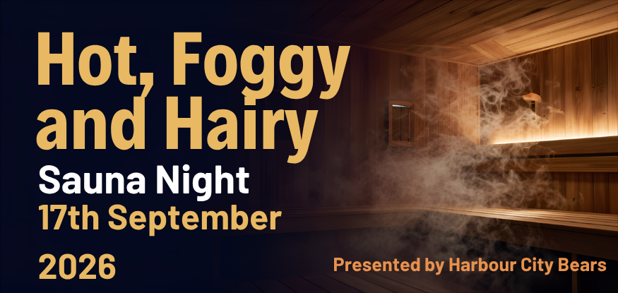 Bear Pride 2026: Hot, Foggy and Hairy - Sauna Night — event flyer