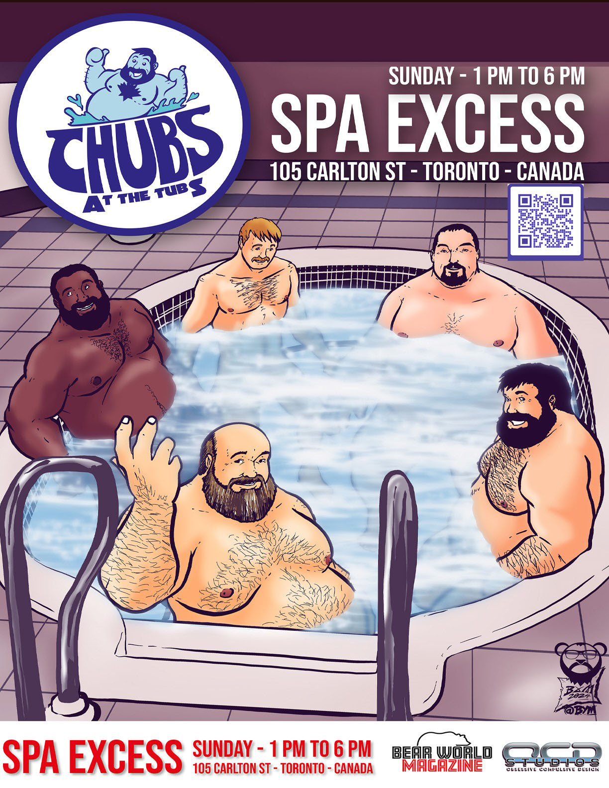 Chubs at the Tubs — event flyer