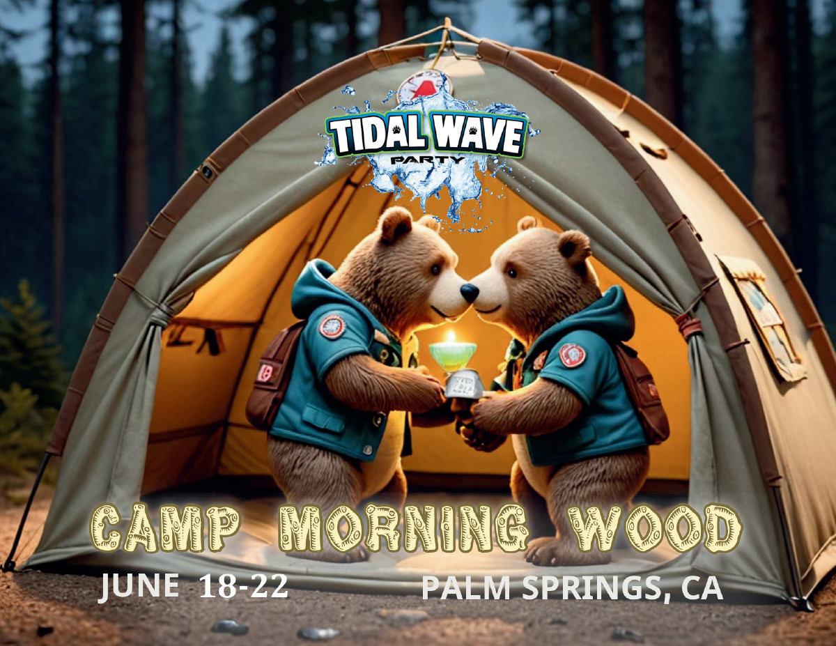 Tidal Wave 17: Camp Morning Wood — event flyer