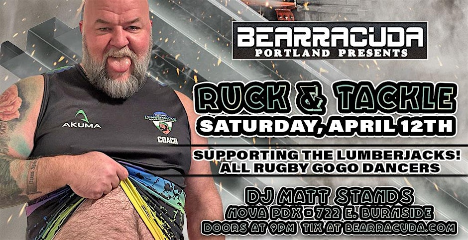 Bearracuda Portland - Ruck & Tackle — event flyer