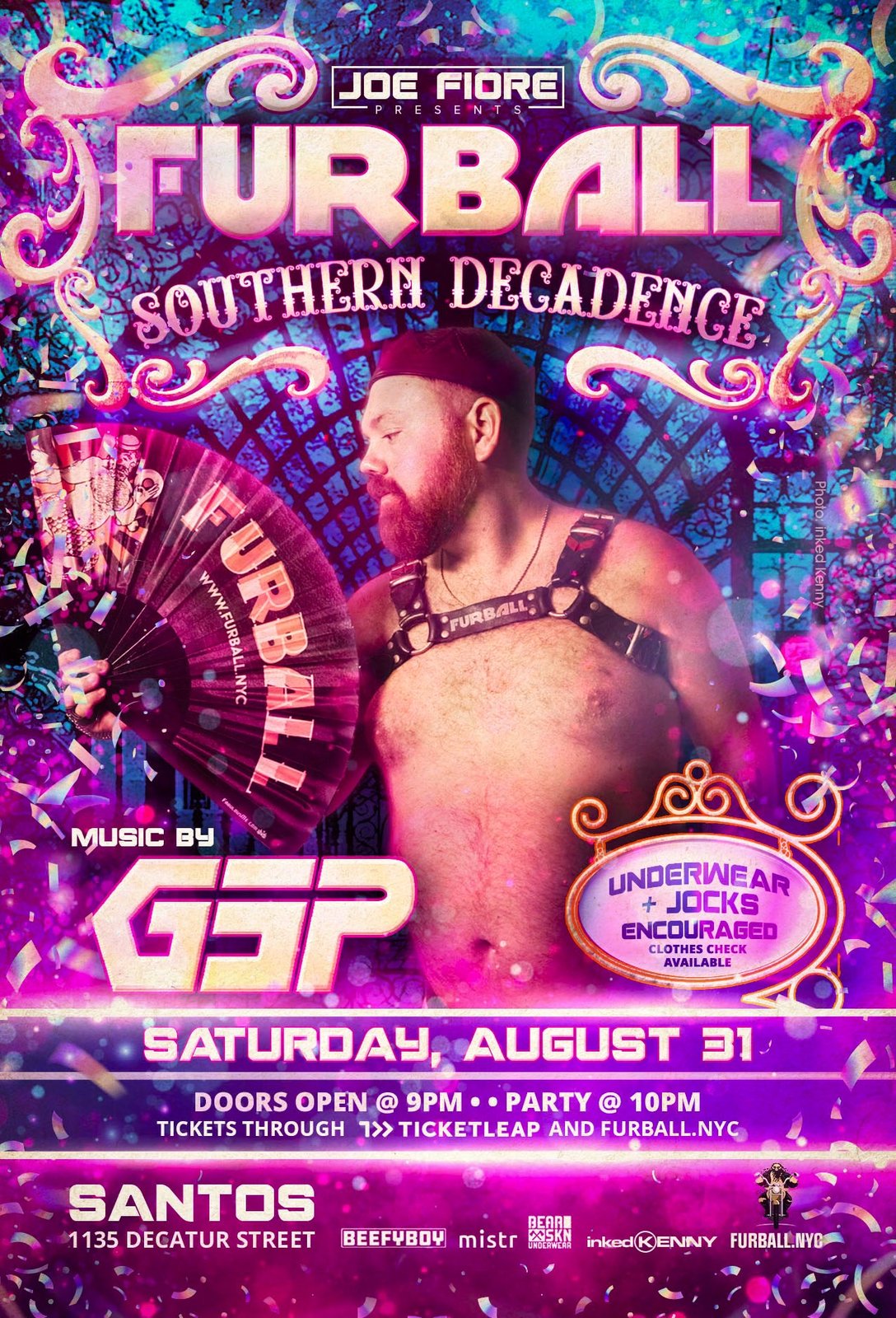 FURBALL New Orleans Southern Decadence — event flyer