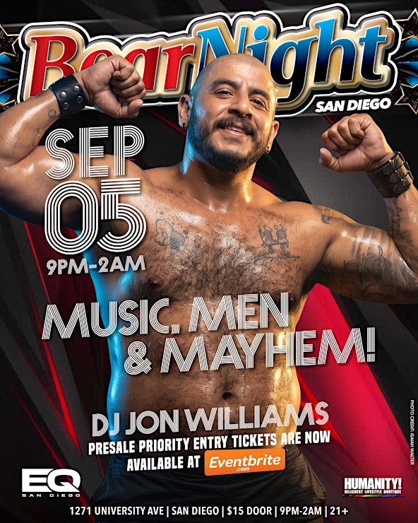 Bear Night SEP 5 — event flyer