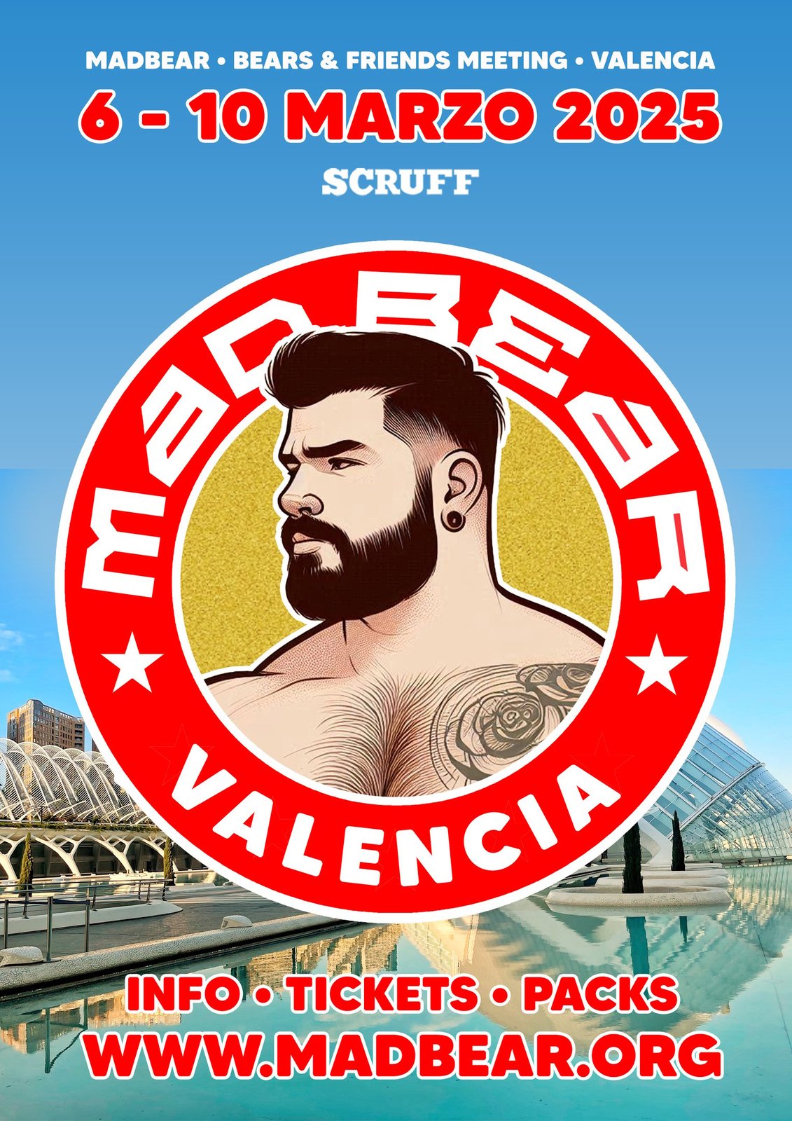MAD.BEAR Valencia — event flyer