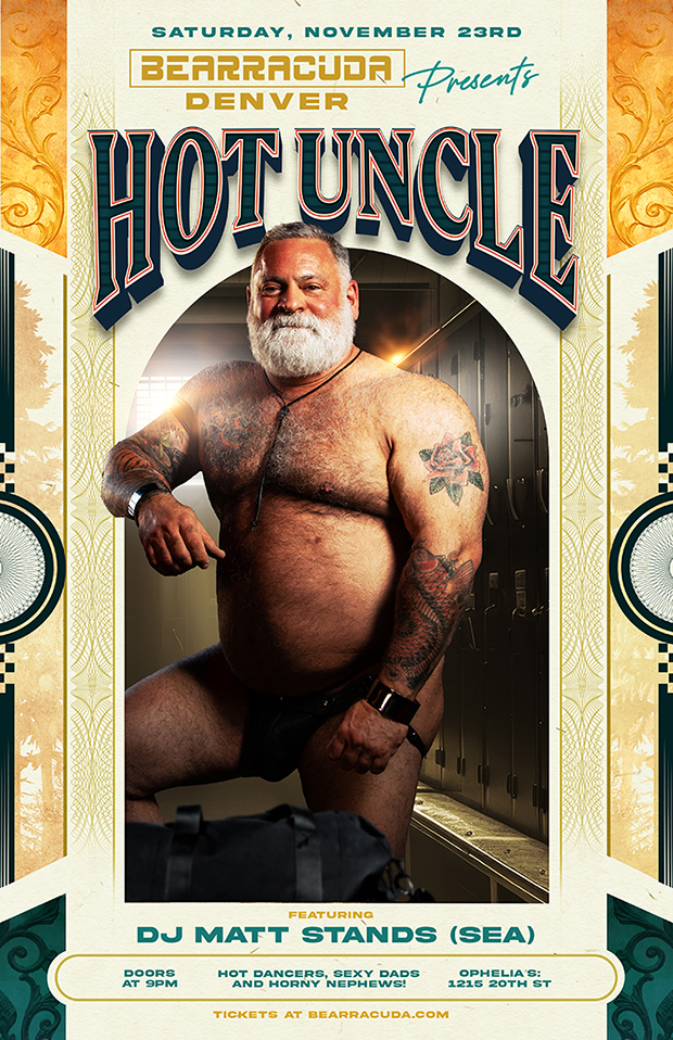 Bearracuda Denver - Hot Uncle โ event flyer
