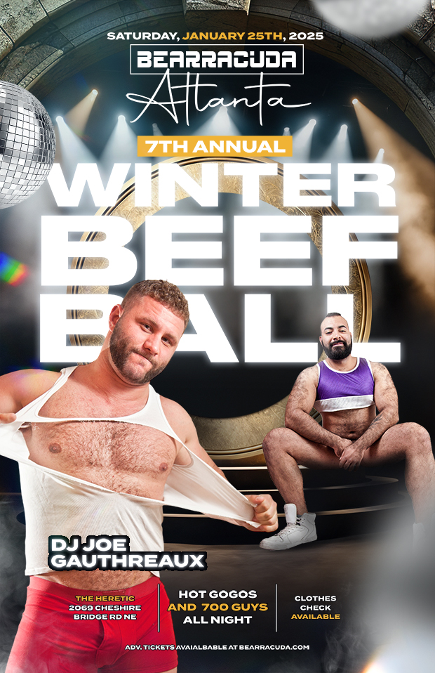 Bearracuda Atlanta - Winter Beef Ball โ event flyer