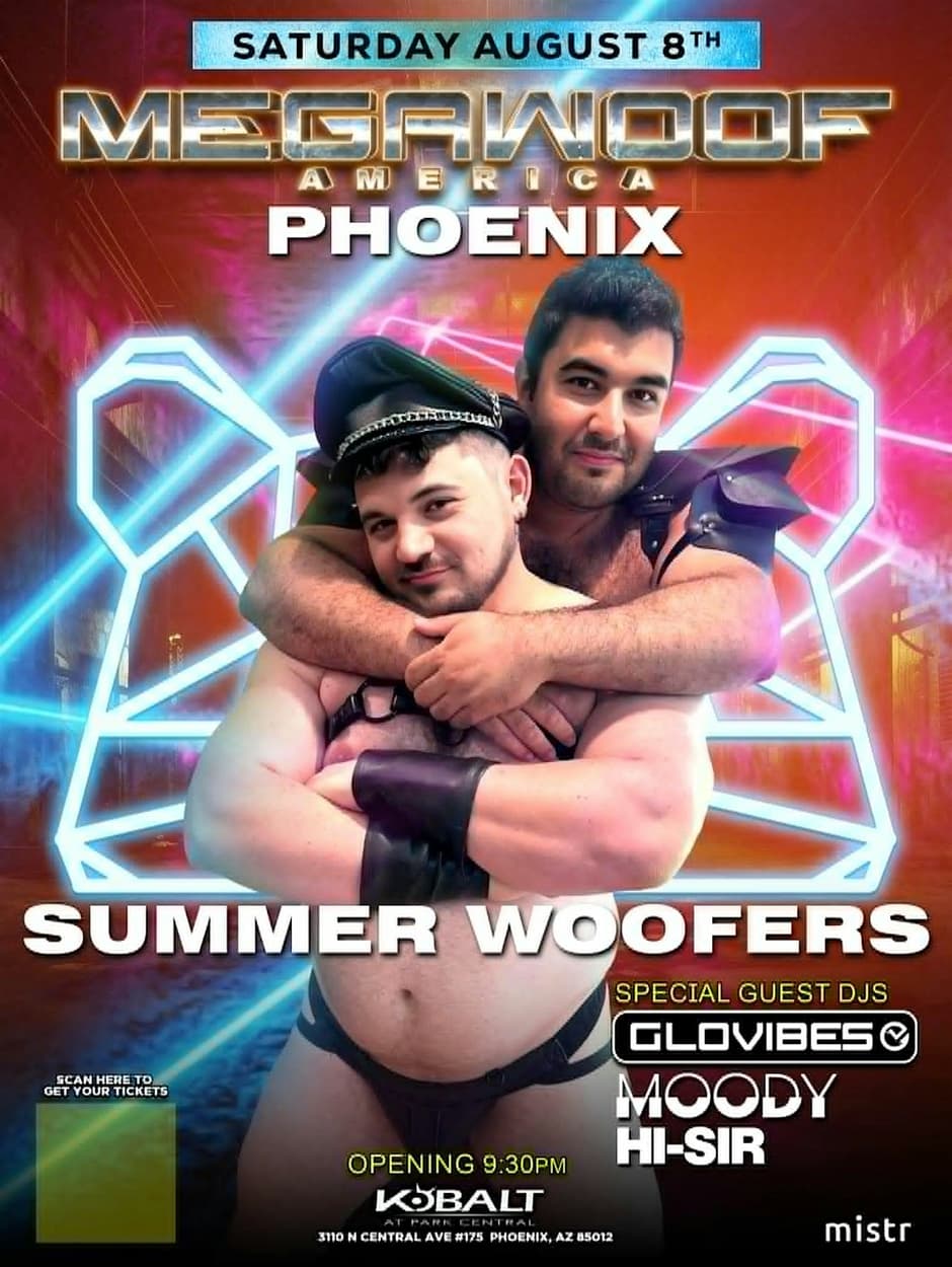 MEGAWOOF AMERICA - PHOENIX - SUMMER WOOFERS β event flyer